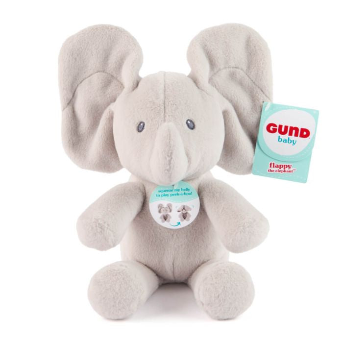 Flappy Elephant Handheld Peek-a-boo Plush
