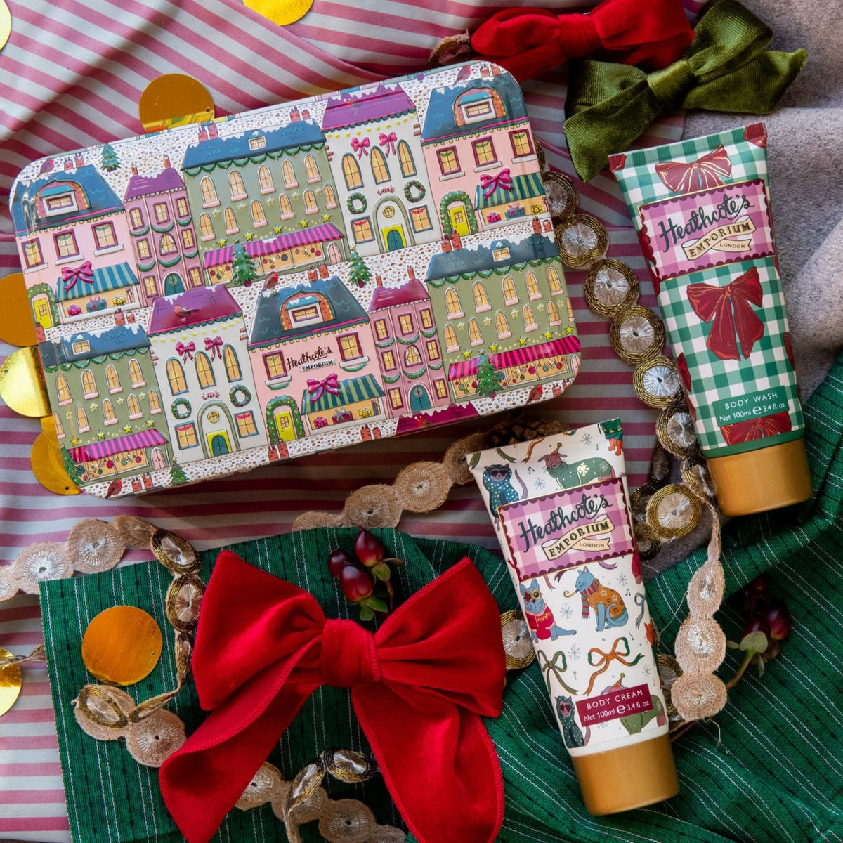 Heathcote&#39;s Emporium - Festive Body Care Tin