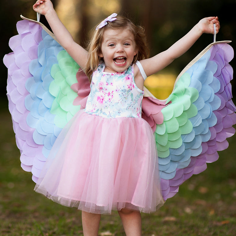 Feathered Wings - Rainbow Pastel