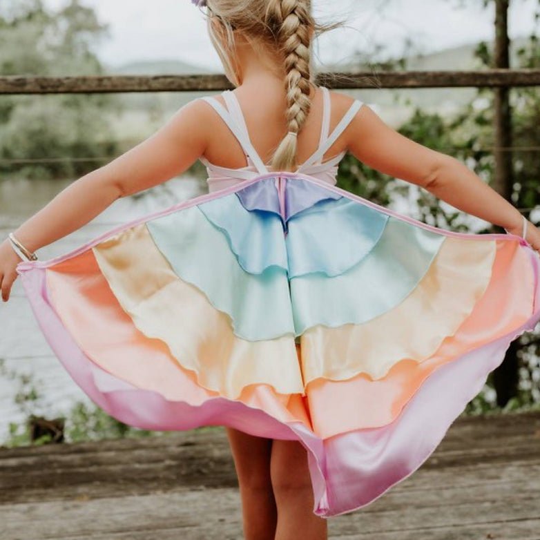 Satin Rainbow Pastel Wings
