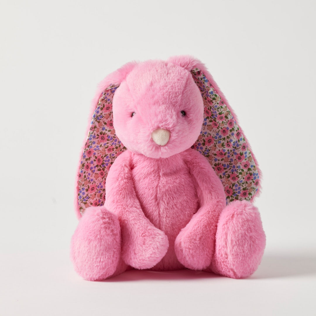 Floral Sherbet Pink Bunny - Medium