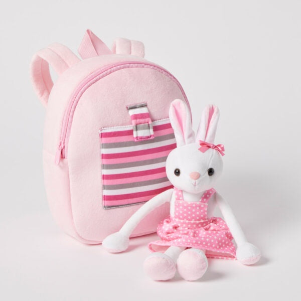 Plush Bunny Buddy Backpack