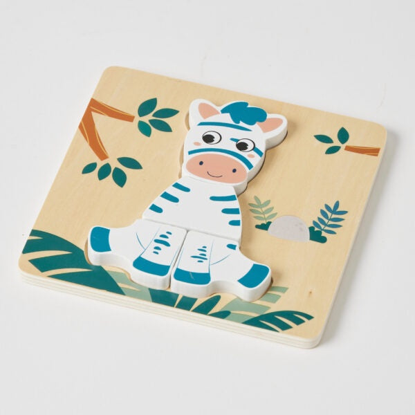 Wooden Puzzle - Zebra