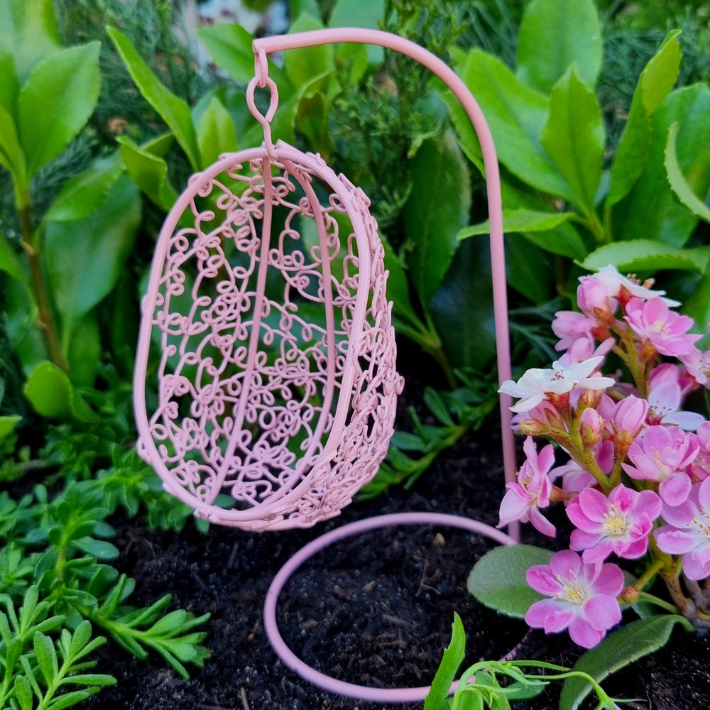 Metal Egg Chair - Pink