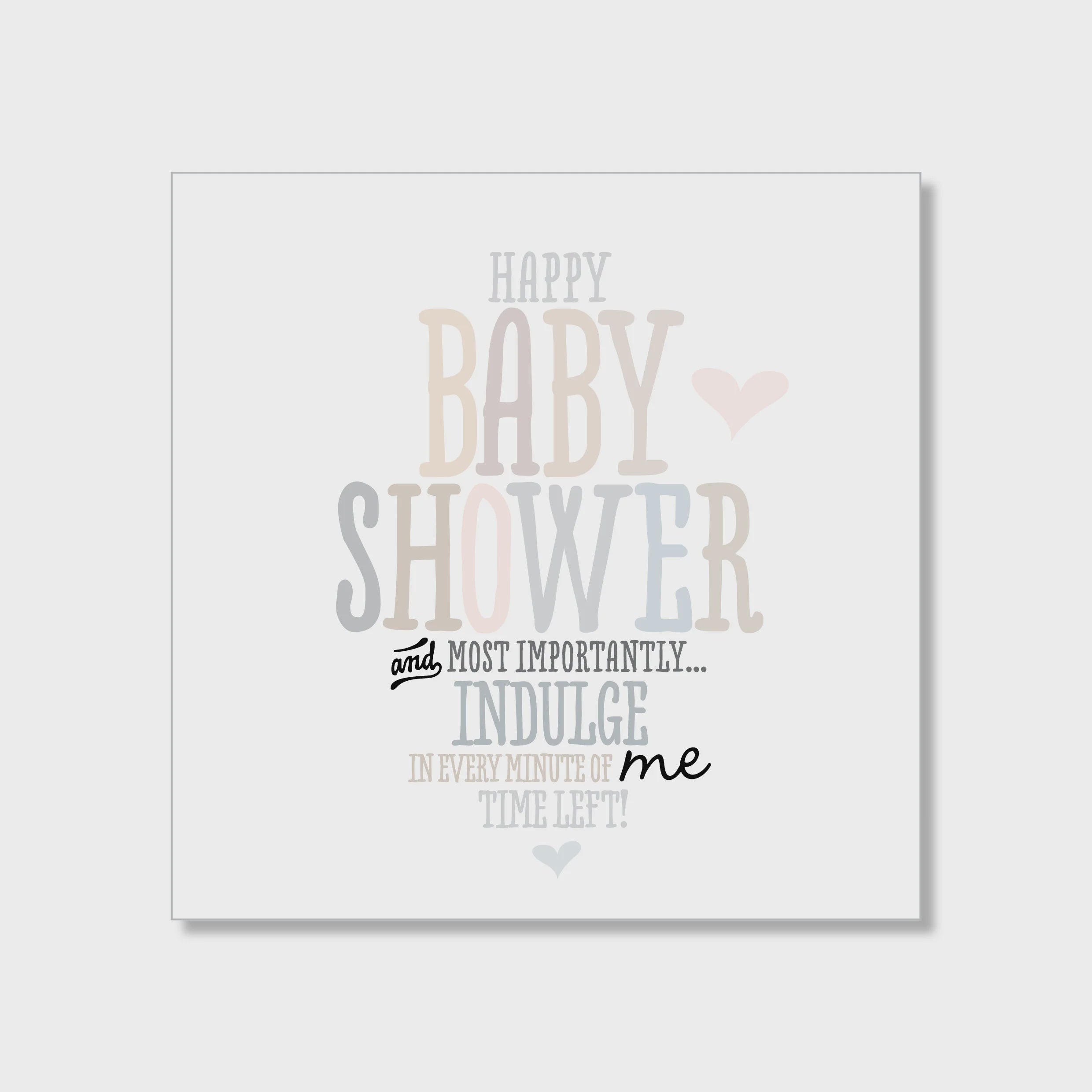 Mini Card - Baby Shower Words of Wisdom