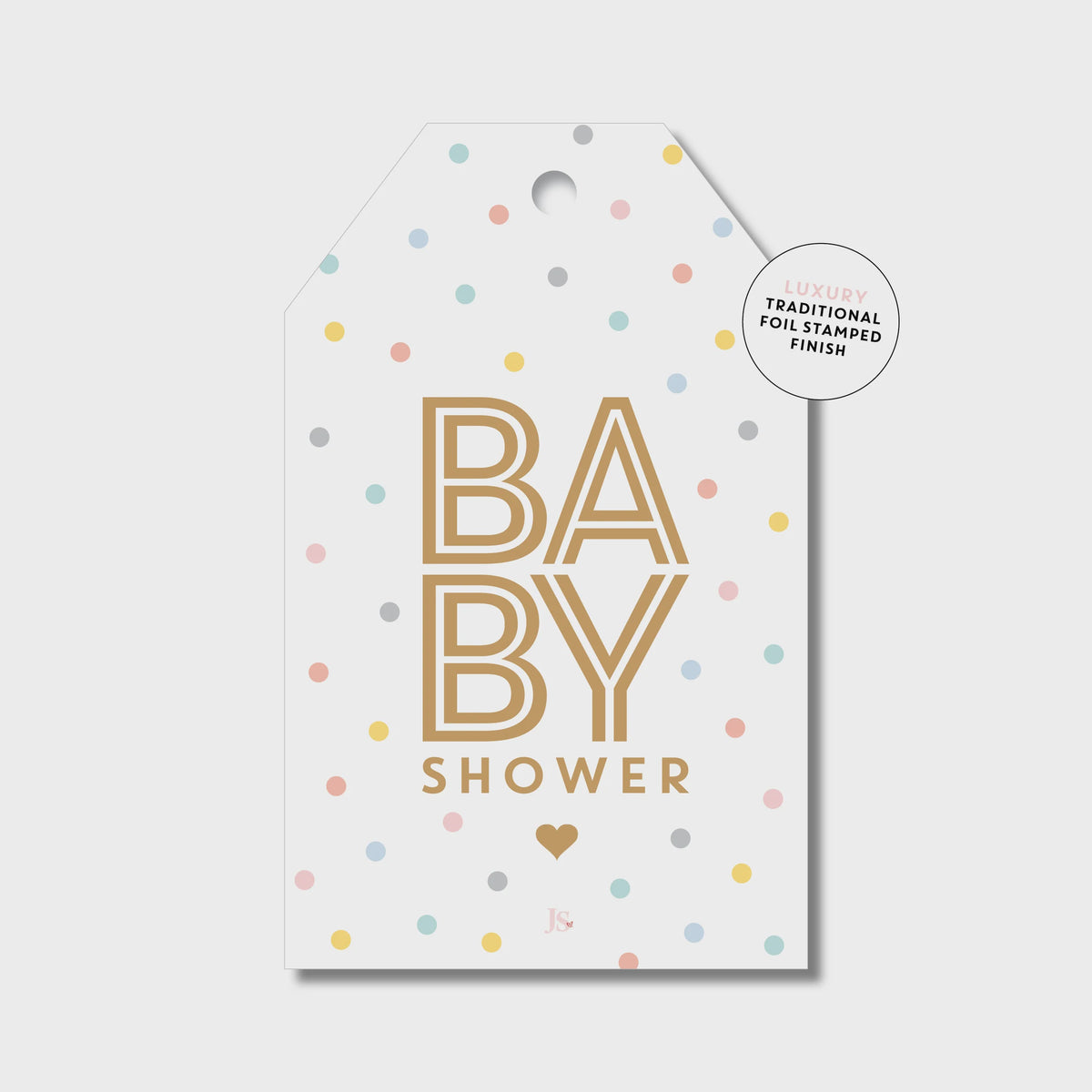 Gift Tag - Baby Shower - Confetti