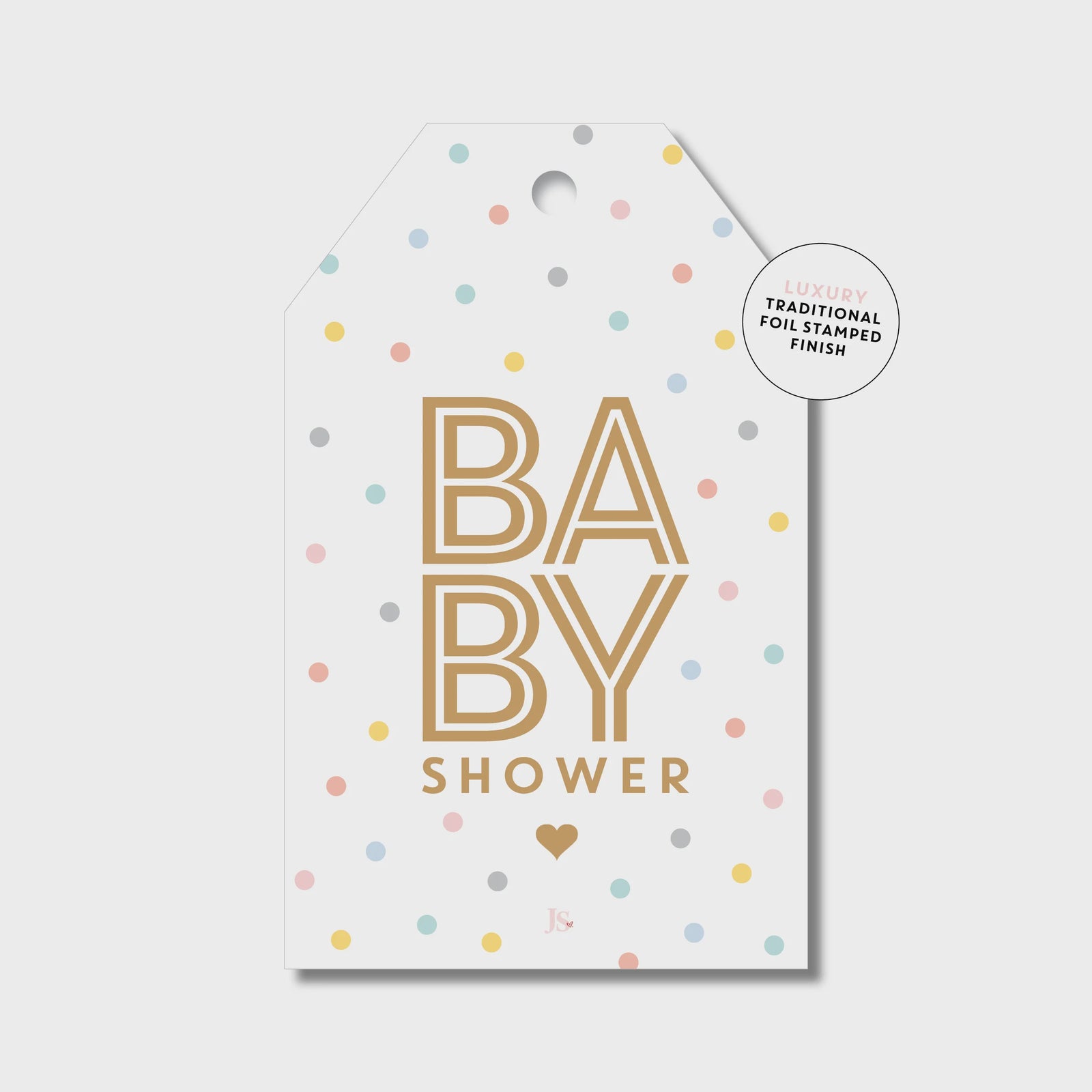 Gift Tag - Baby Shower - Confetti