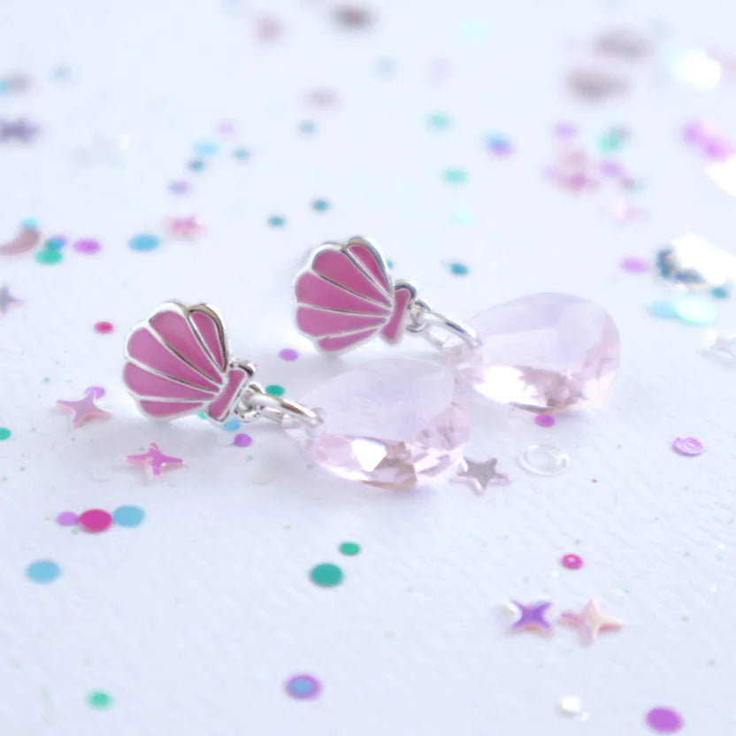 Mermaid: Ocean Treasure Earrings - Pink