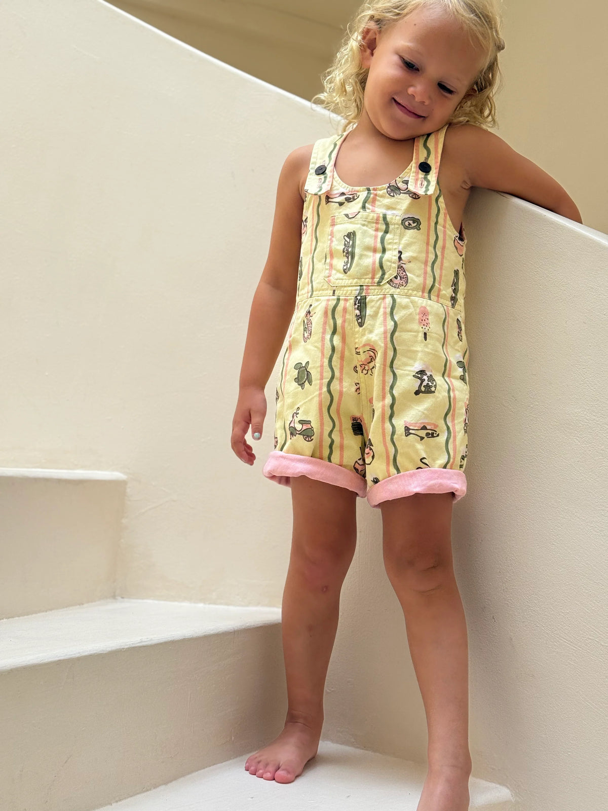 Tiki overalls Reversible (Two in one)
