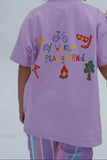 My World Reversible Tee Lilac Sugar