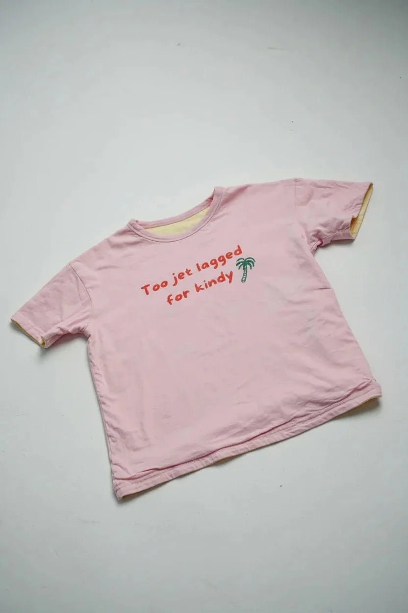 Traveller Tee Pink/Yellow – Reversible (Two tees in one)