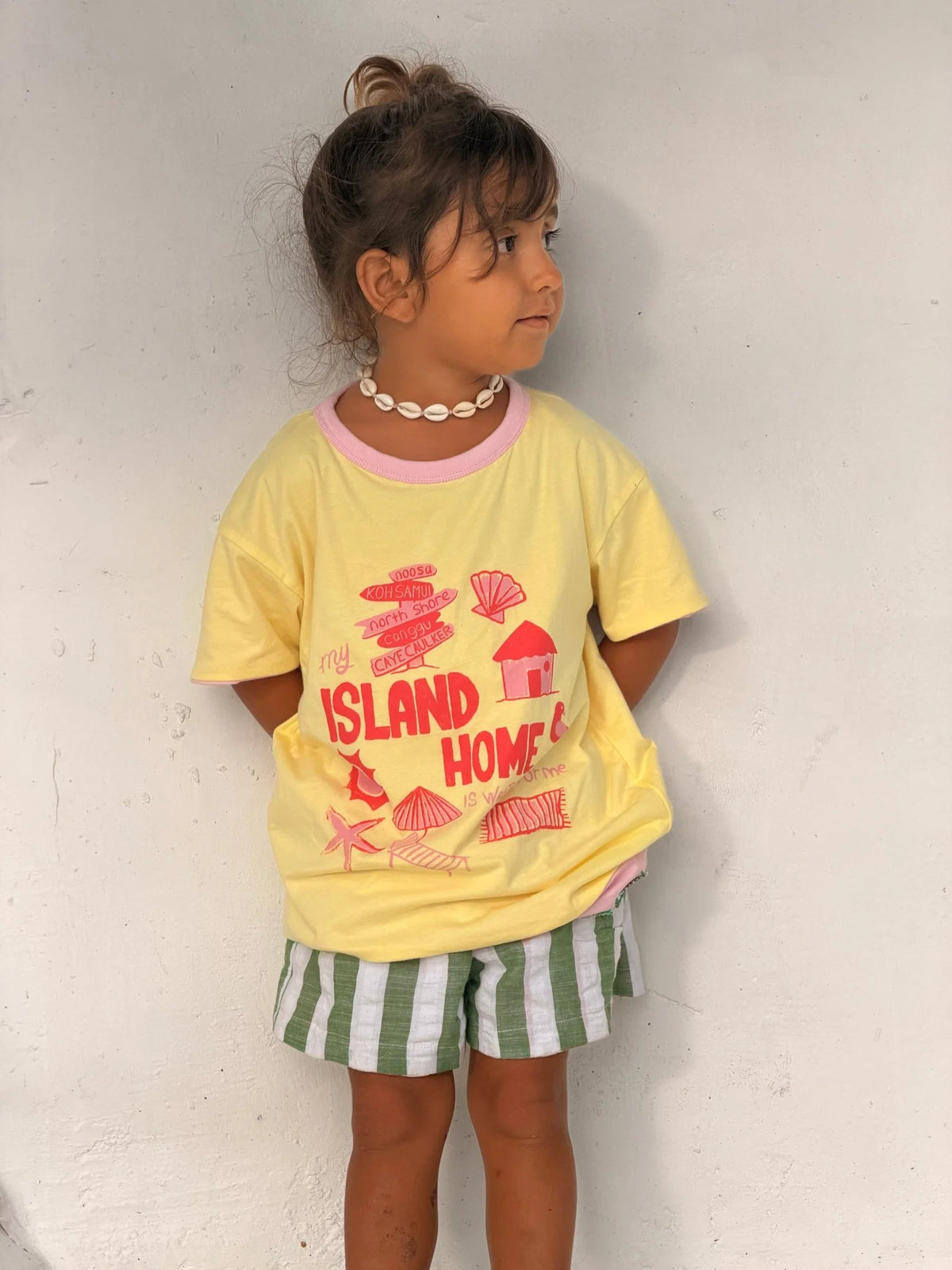 Traveller Tee Pink/Yellow – Reversible (Two tees in one)