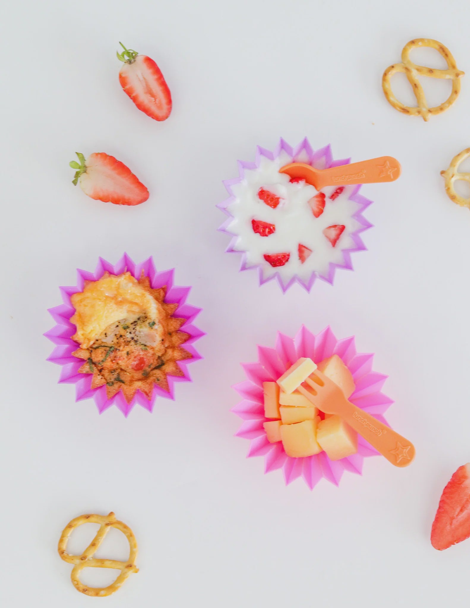 Lunch Punch | Lunch Box Fork and Spoon Set - 2 x New Styles