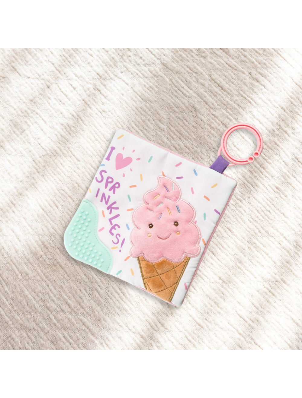 Mary Meyer Sweet Soothies Ice Cream Crinkle Teether