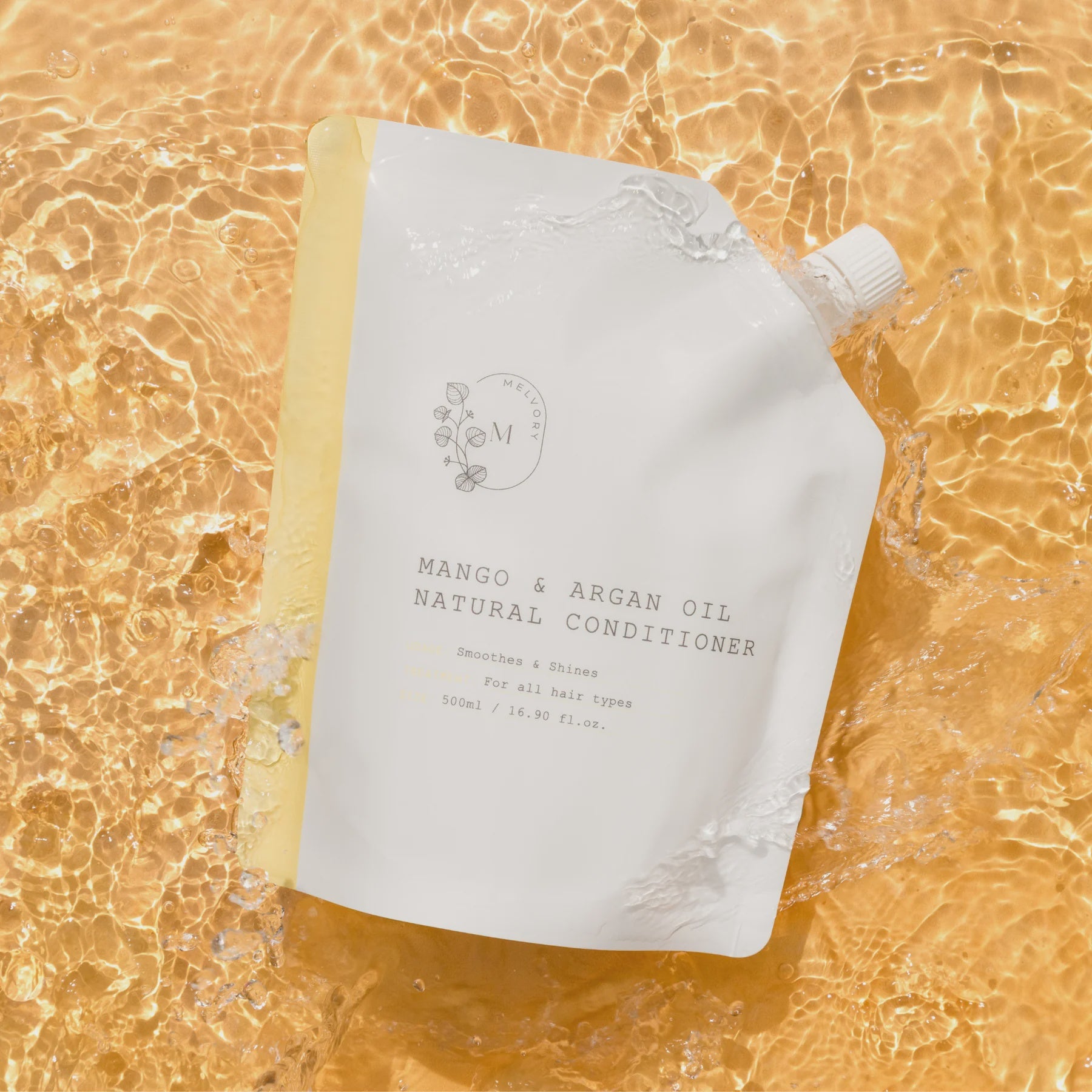 Melvory | Mango & Argan Oil Natural Conditioner - 500mL Refill Pouch