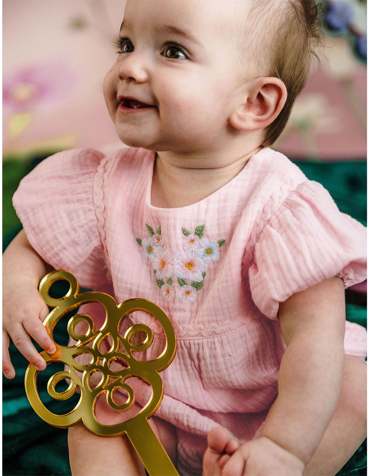 Miette Romper - Strawberry Cream