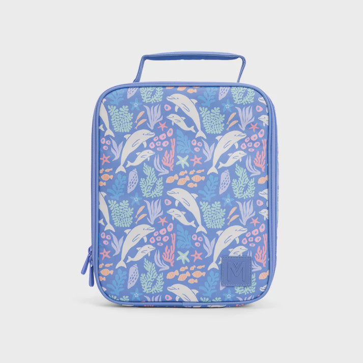 MontiiCo - Large Insulated Lunch Bag (Larger Size) - Dolphin Dreams