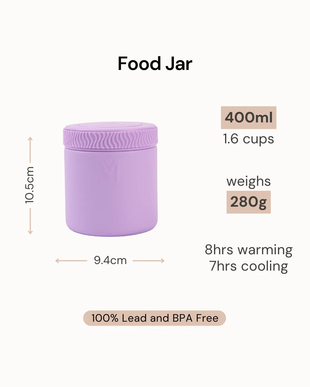MontiiCo | Insulated Food Jar - In 4 x New Colours