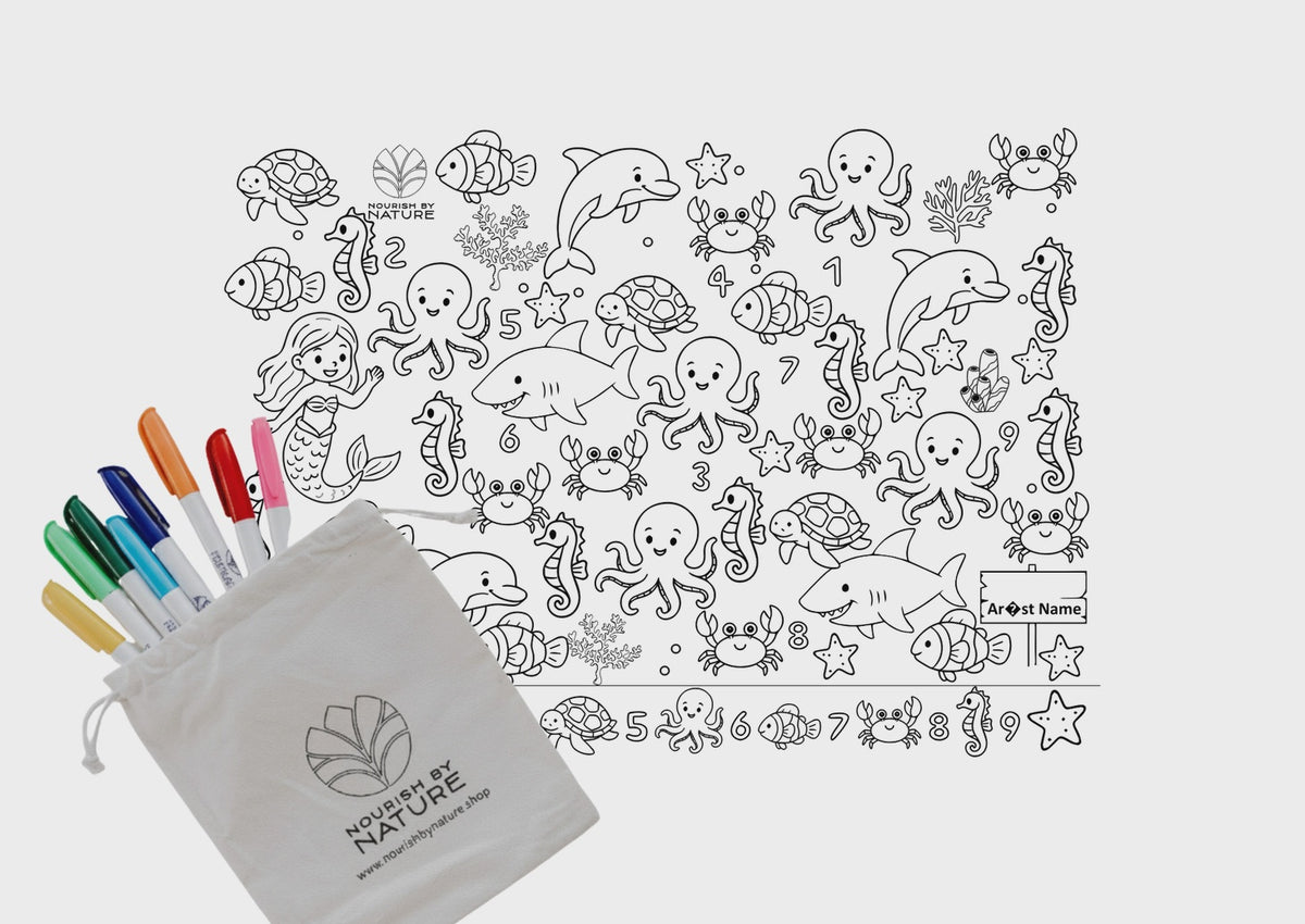 Seek N Spot Silicone Colouring Mat Under the Sea