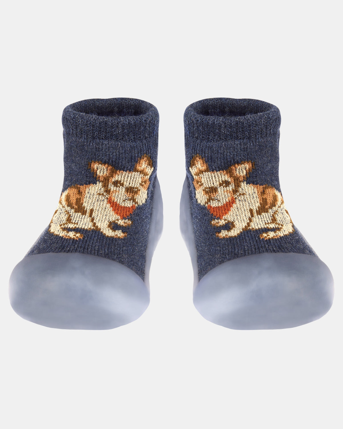toshi | Organic Hybrid Walking Socks Jacquard Storytime/Frenchie