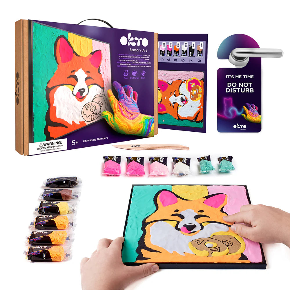 Fox Coloring with Clay Set 29cm x 29cm