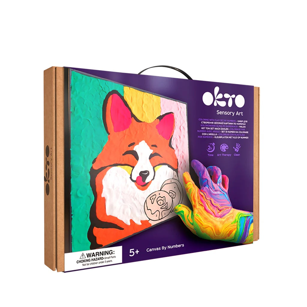 Fox Coloring with Clay Set 29cm x 29cm