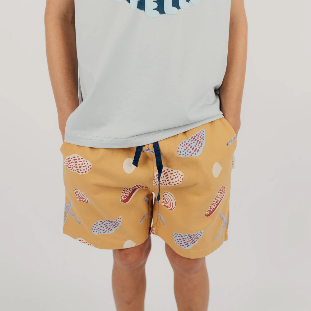 O + TC | Shells Mid Shorts - Sand
