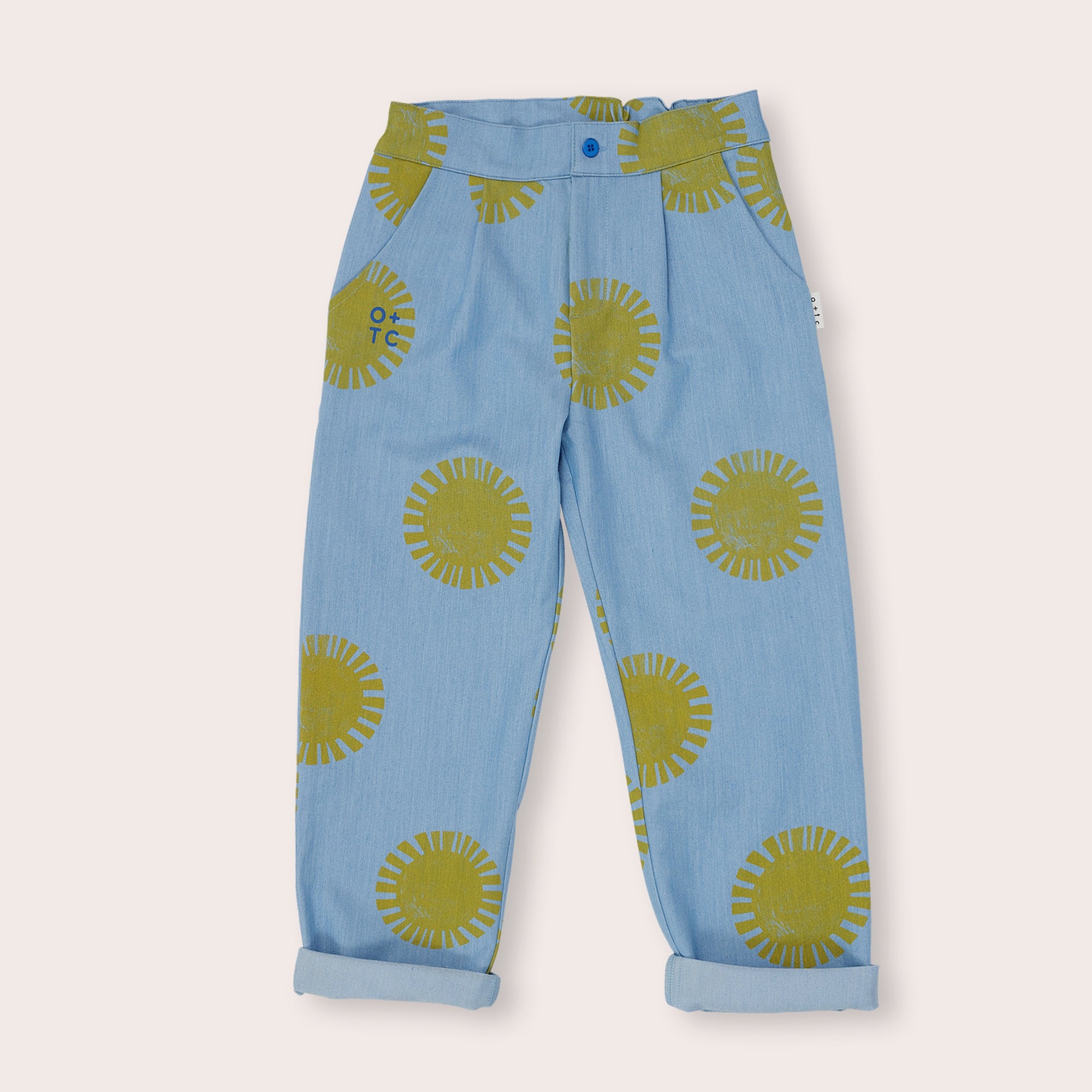 Soleil Denim Relaxed Trouser - Sunny Denim