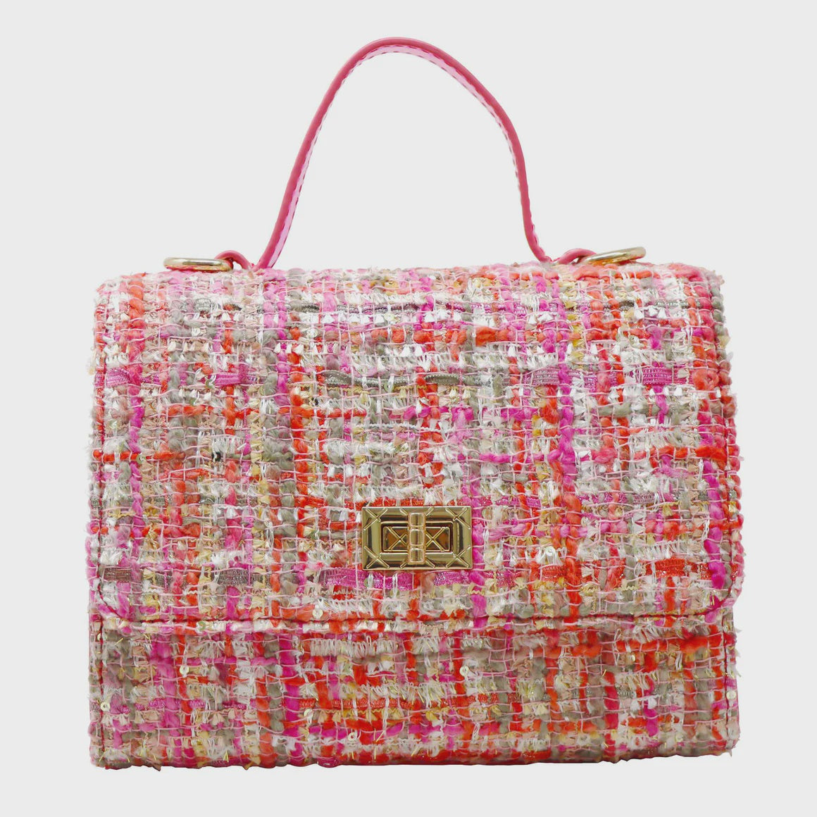 Tweed Pink Handbag