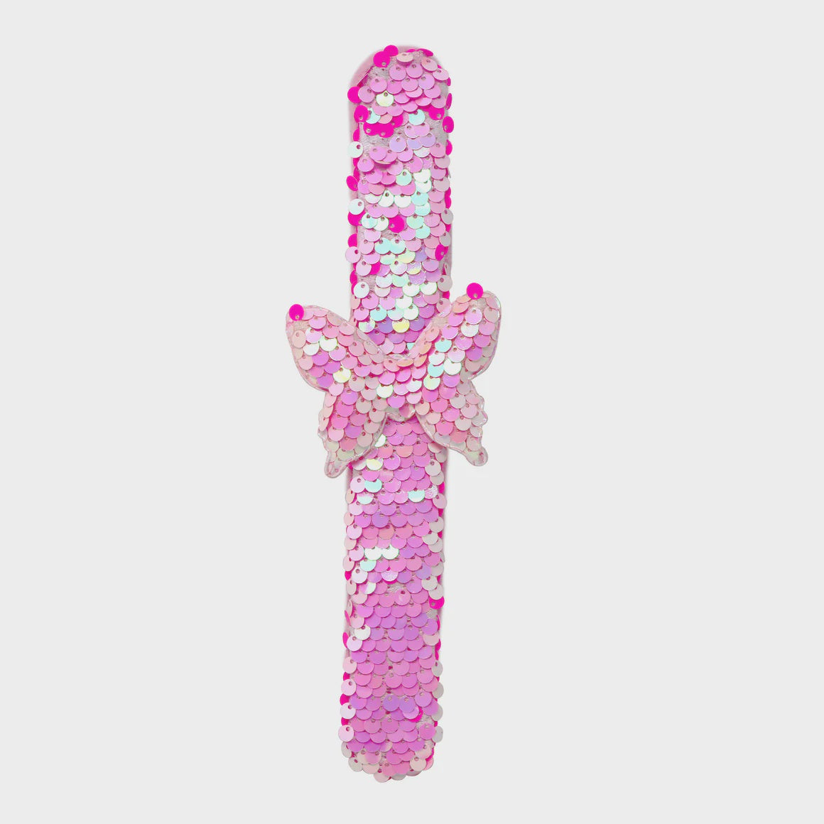 Pink Poppy | Butterfly Sequin Slap Bracelet