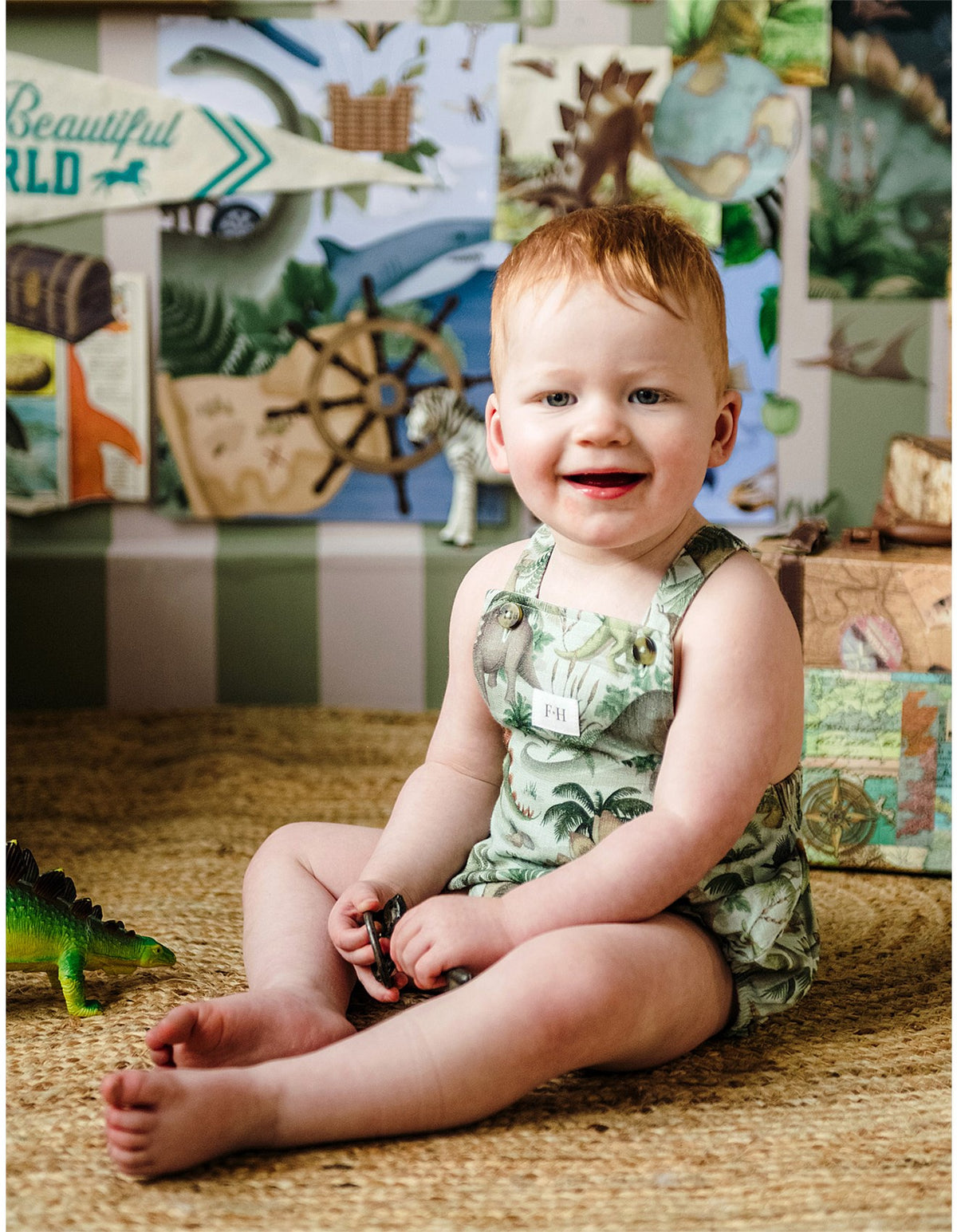 Brontis Romper - Olive Leaf