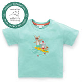 Purebaby | Christmas Surfers T-shirt - Green