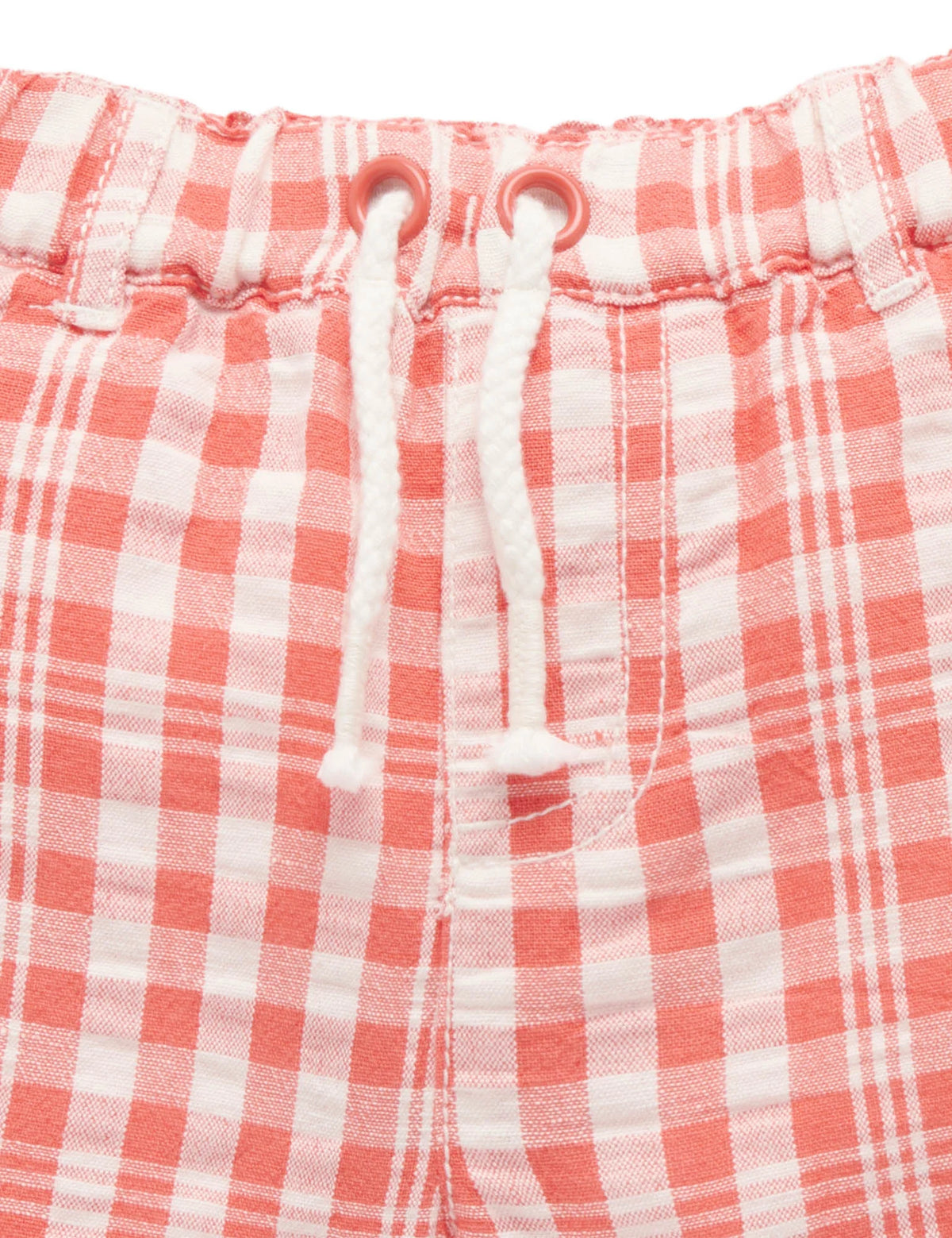 Gingham Shorts - Vintage Red Gingham