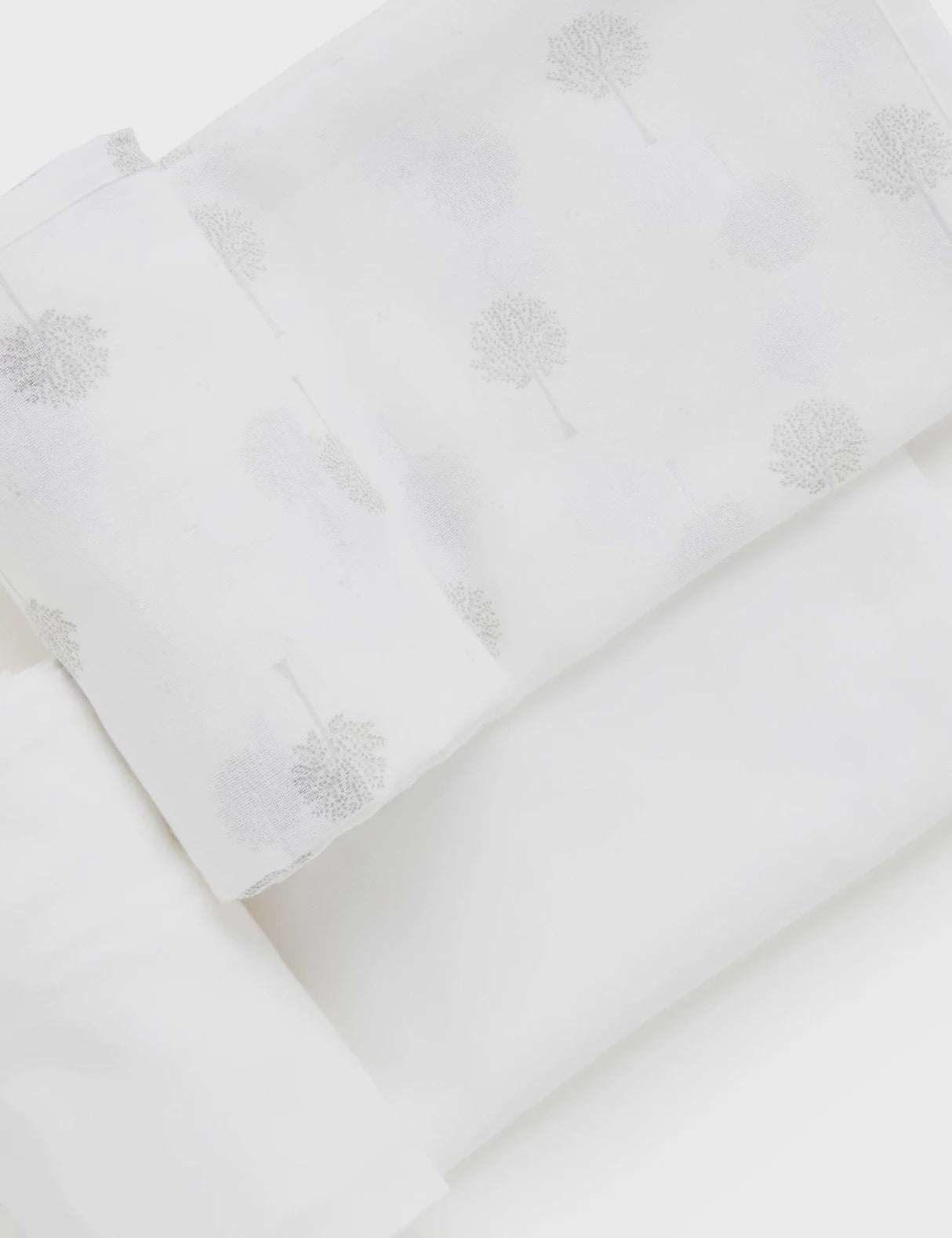 Muslin Wrap 2 Pack - Pale Grey Tree