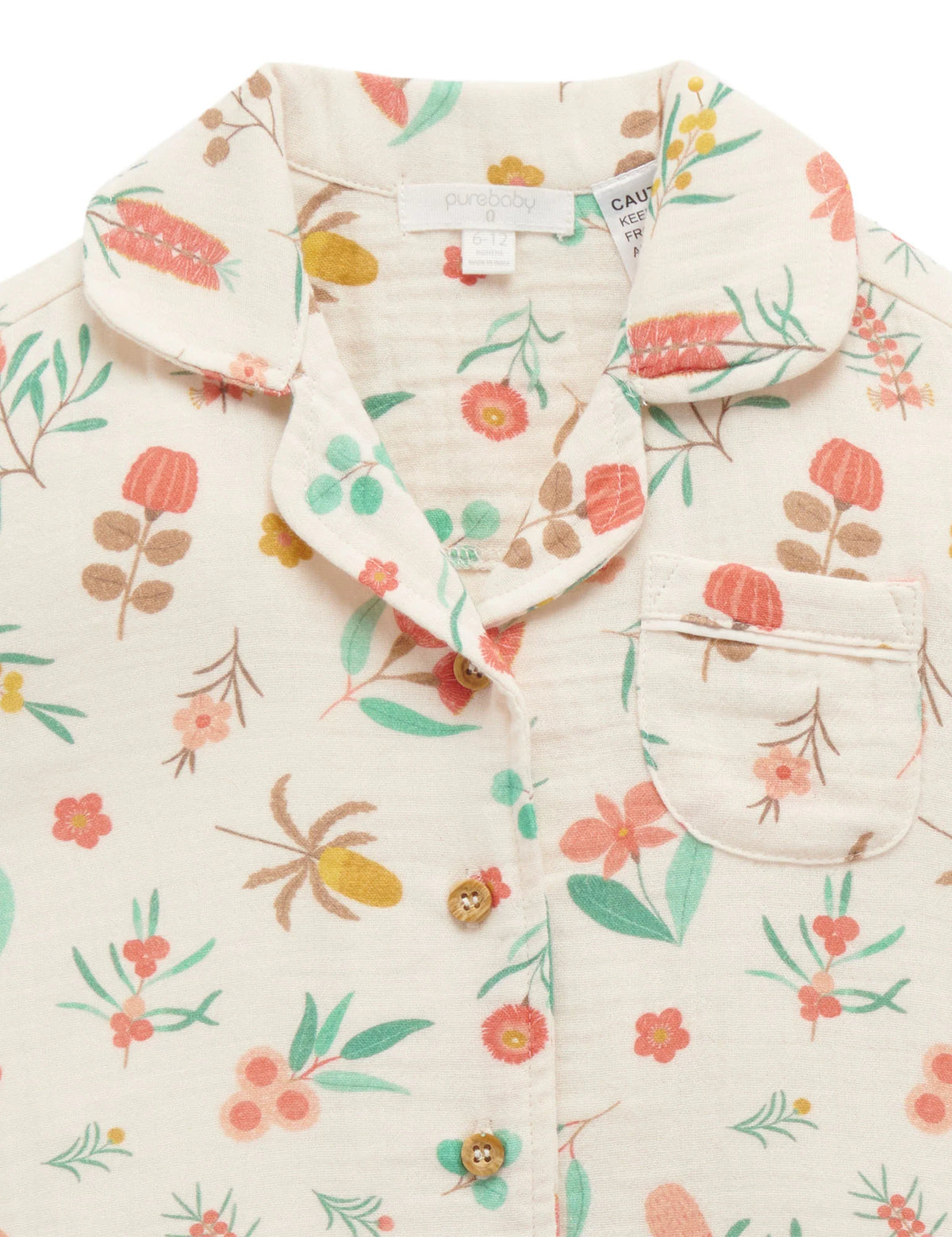 Short Crinkle PJ Set - Outback Floral Crinkle