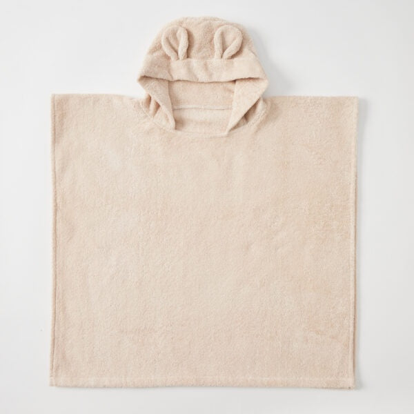 Sunshine Natural Hooded Poncho Towel