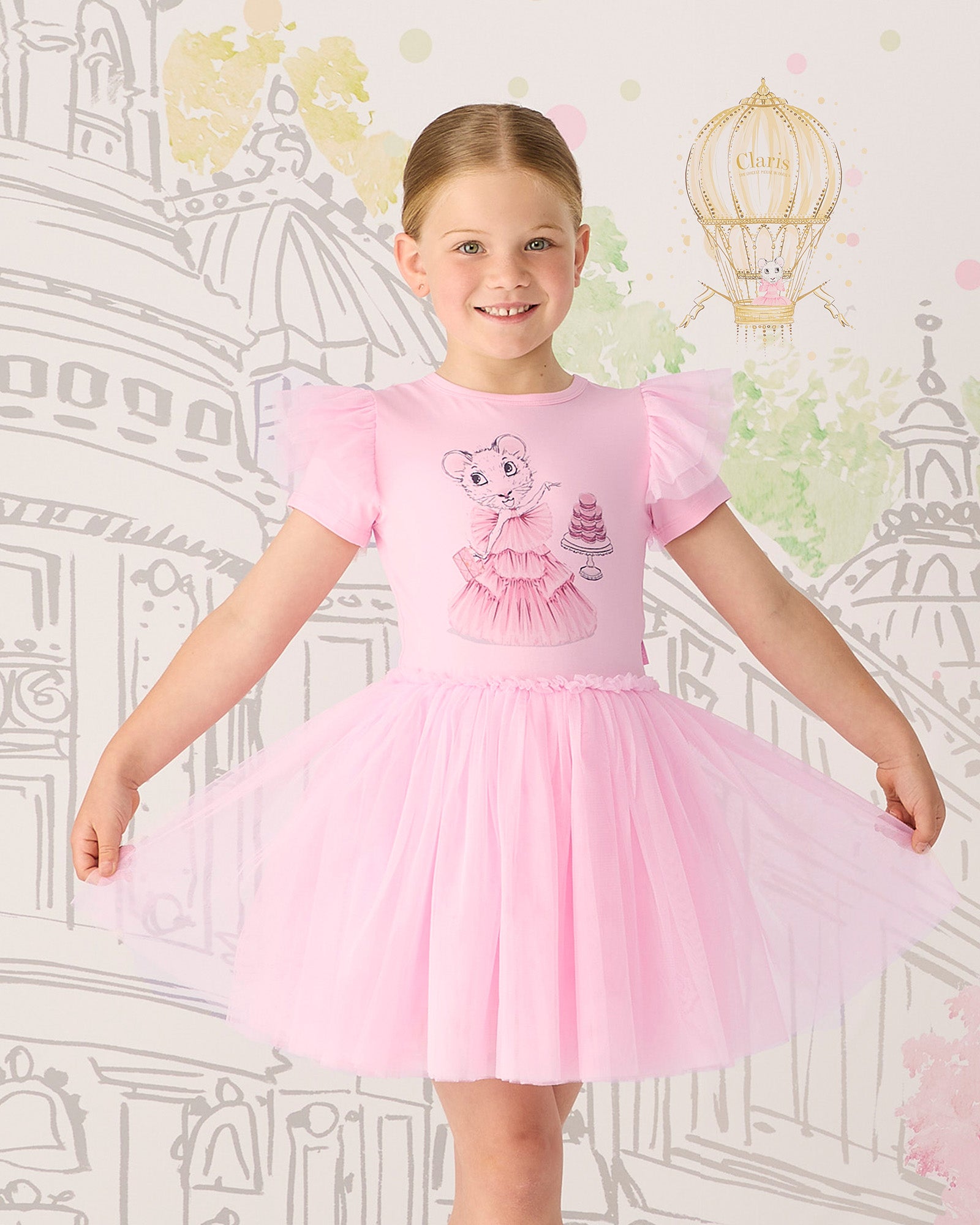 Claris The Mouse Circus Dress - Blush