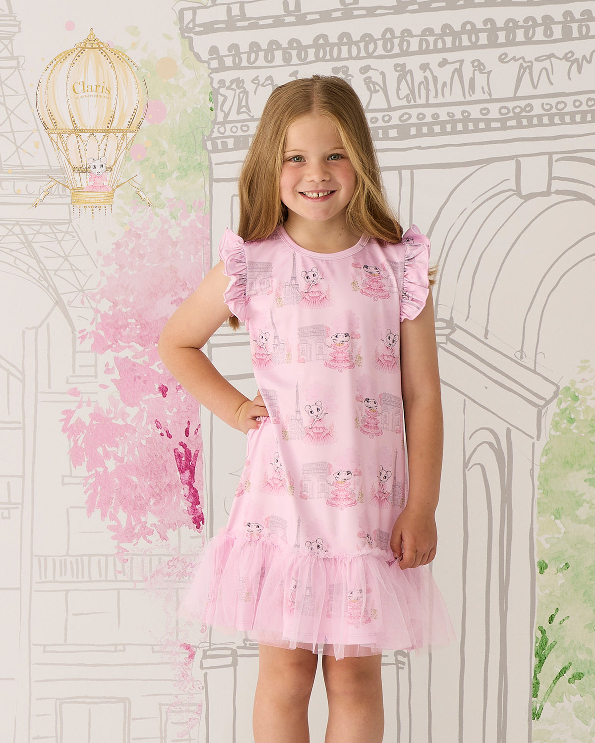 Claris The Mouse Nightie - Blush