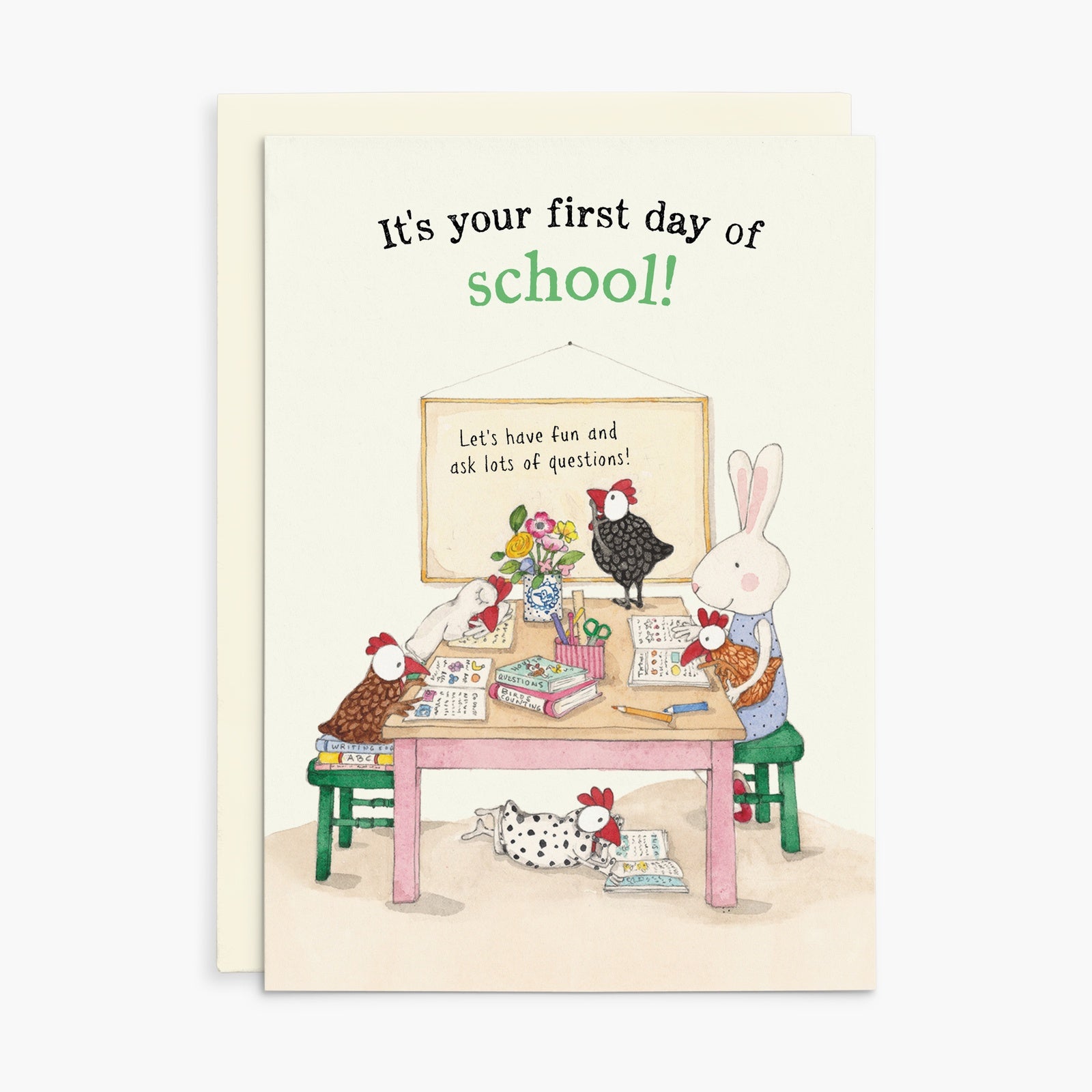 Ruby Red Shoes Greeting Card - It's Your First Day of School