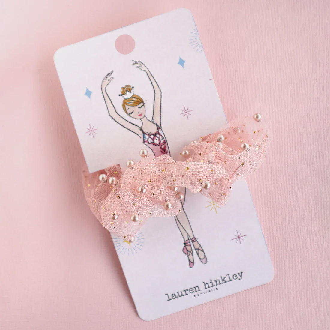 Ava Ballerina Pearl Scrunchie