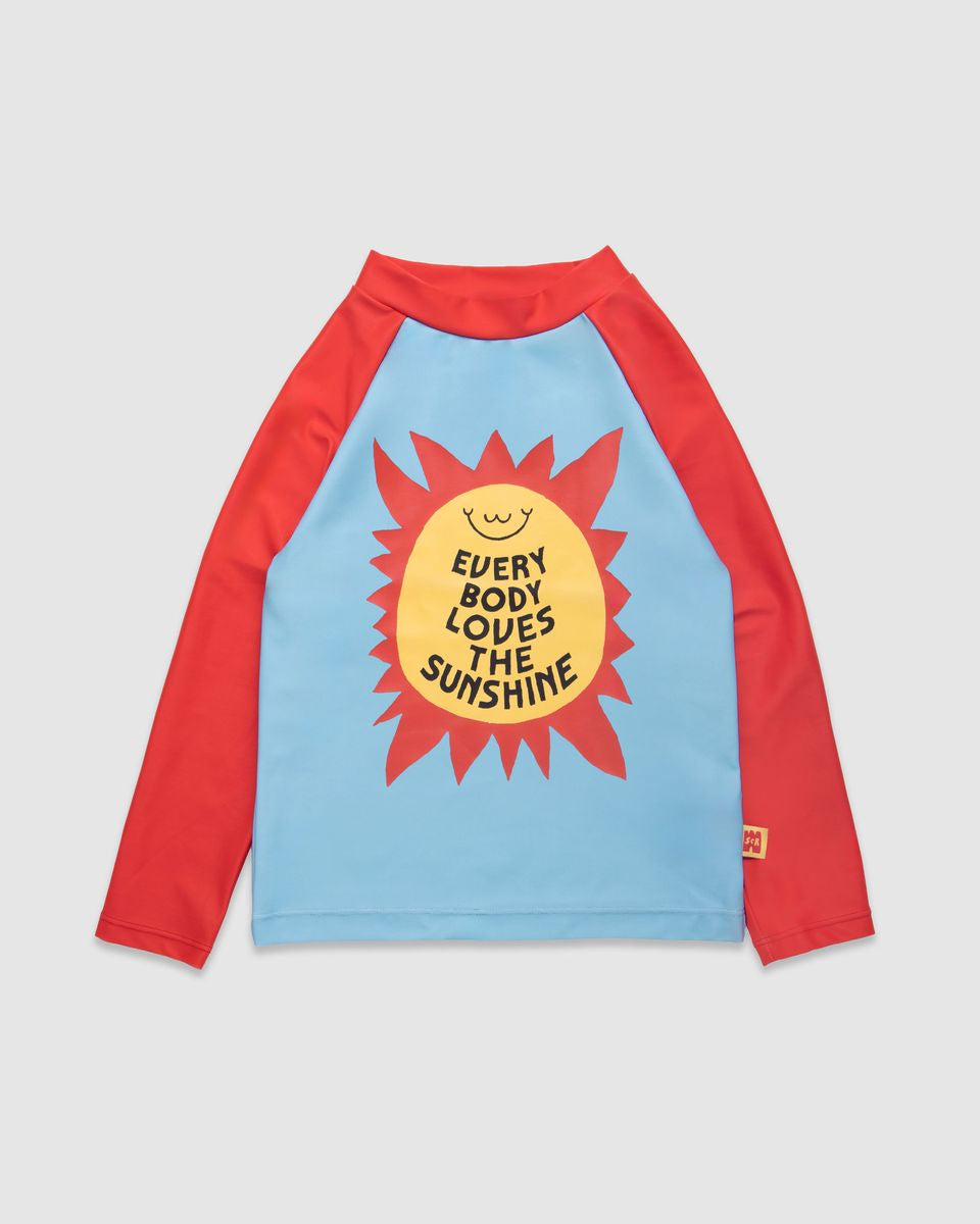 Love The Sunshine Rascal L/S Rashie - Light Blue