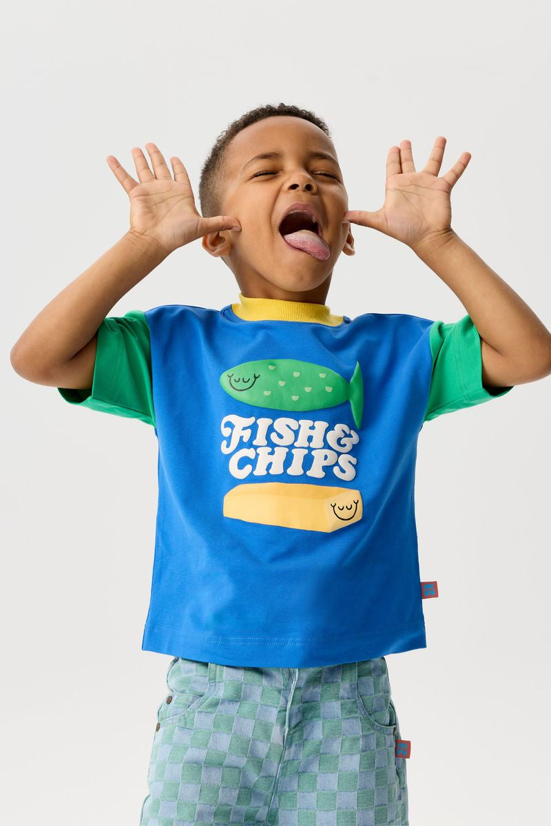 Fish & Chips Rascal Splicy Tee - Blue