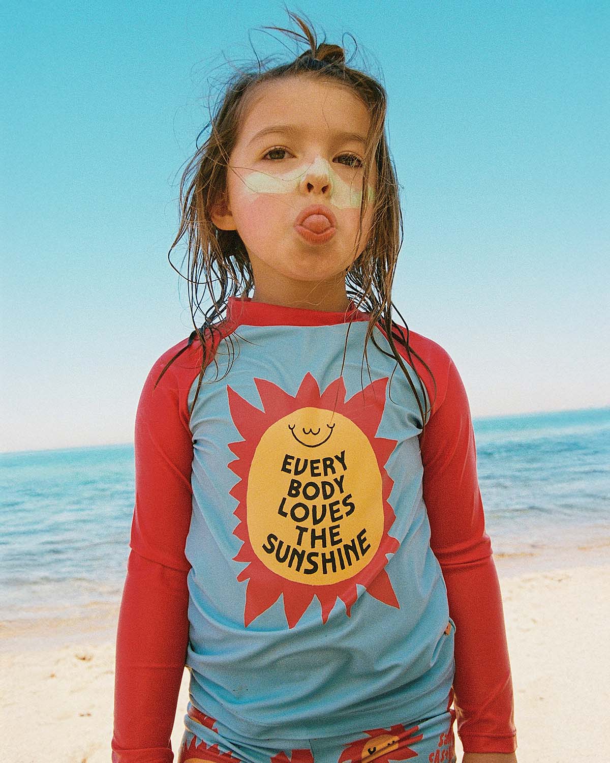 Love The Sunshine Rascal L/S Rashie - Light Blue