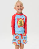 Love The Sunshine Rascal Shorties - Light Blue