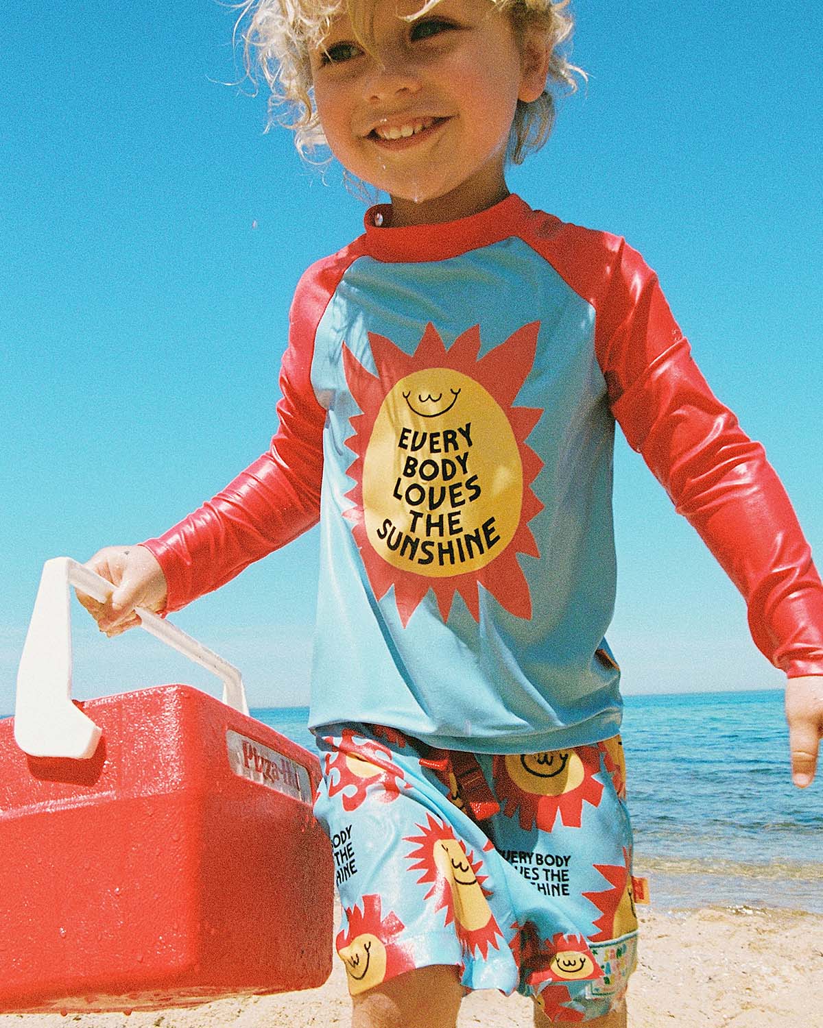 Love The Sunshine Rascal L/S Rashie - Light Blue