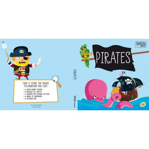 Sassi Book and Giant Puzzle - Pirates - 30 pcs