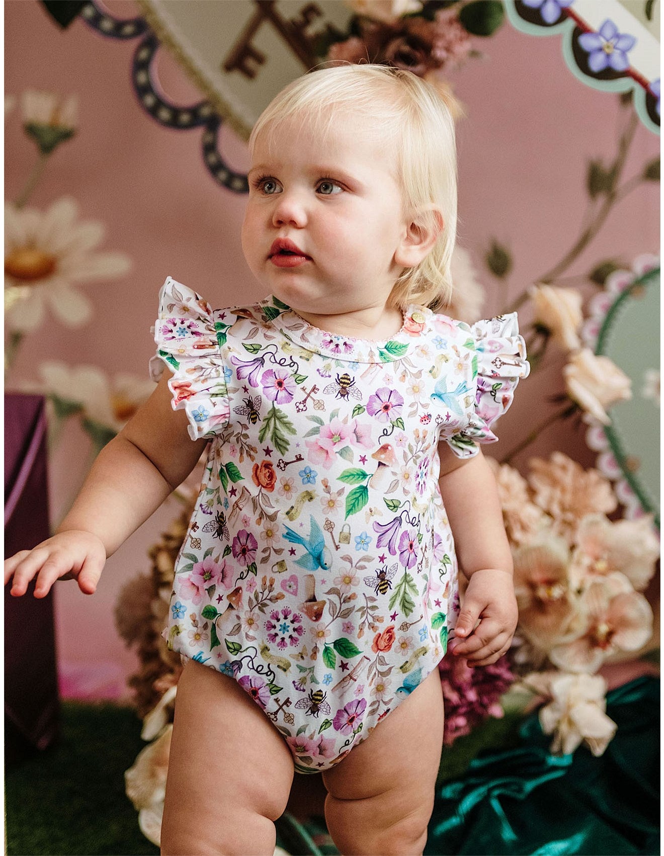 Sweet Bubble Romper - Egret
