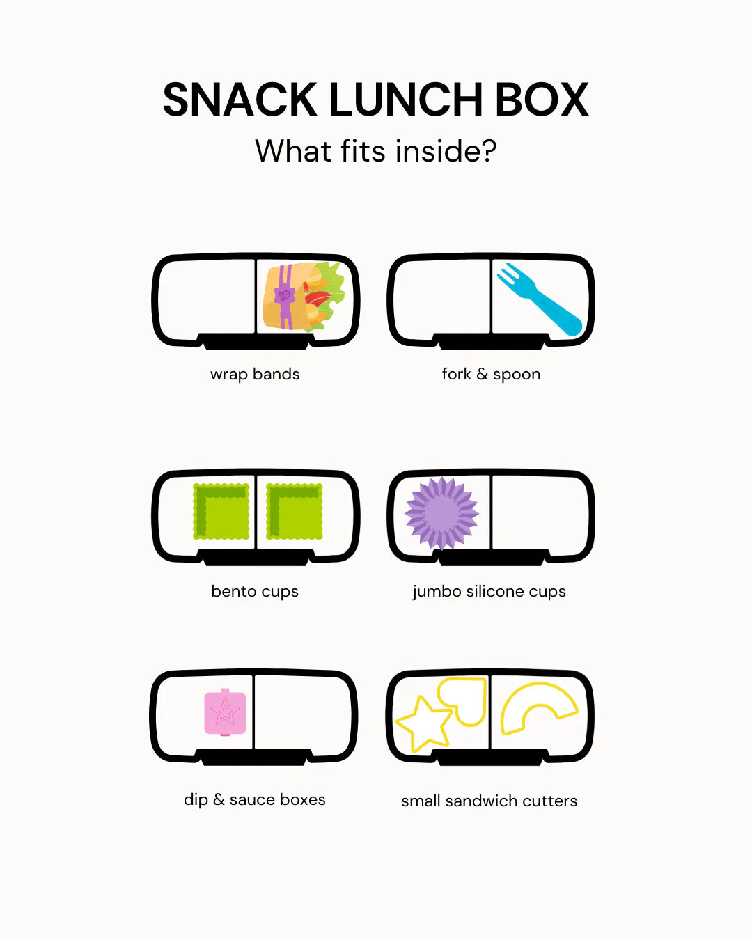 MontiiCo | Snack Lunch Box - In 6 x Colours