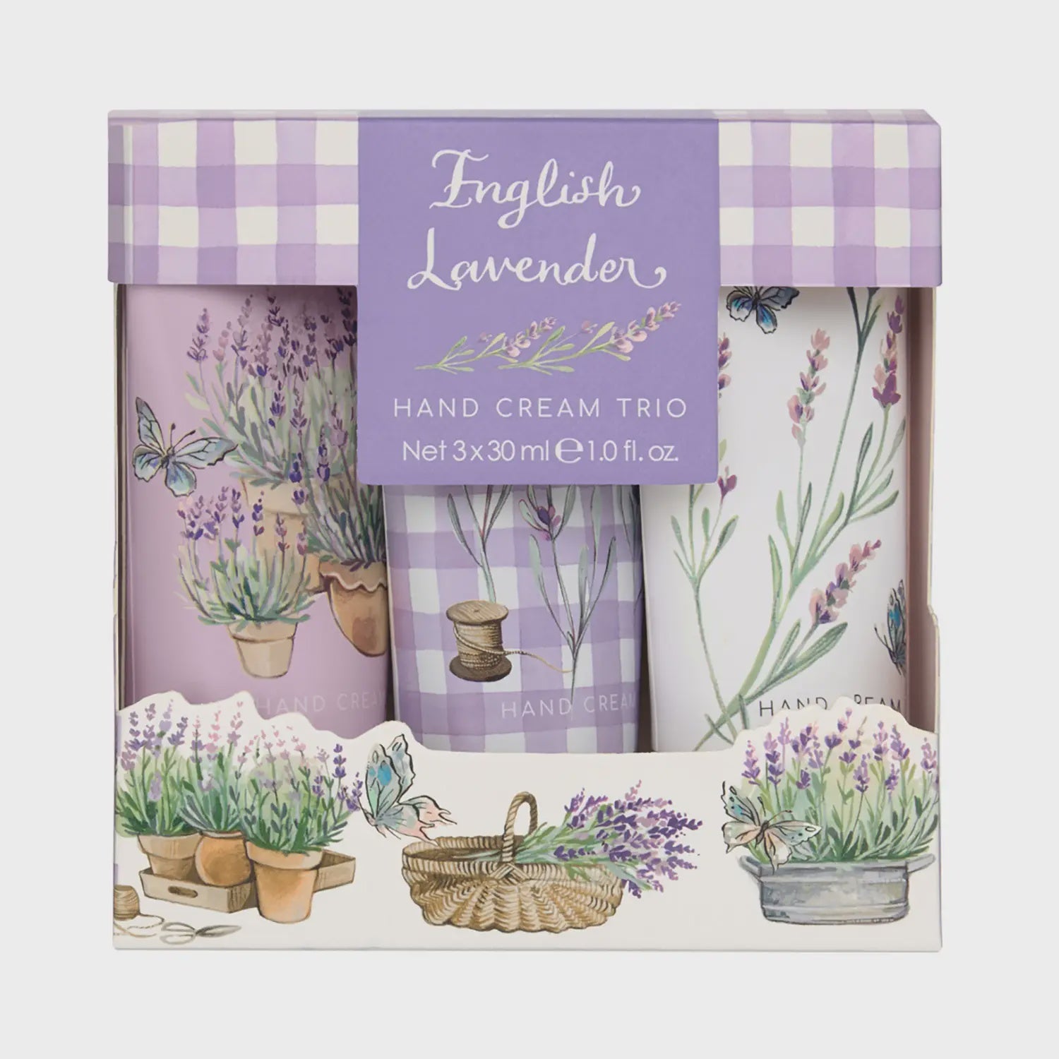 Heathcote & Ivory English Lavender Hand Cream Trio