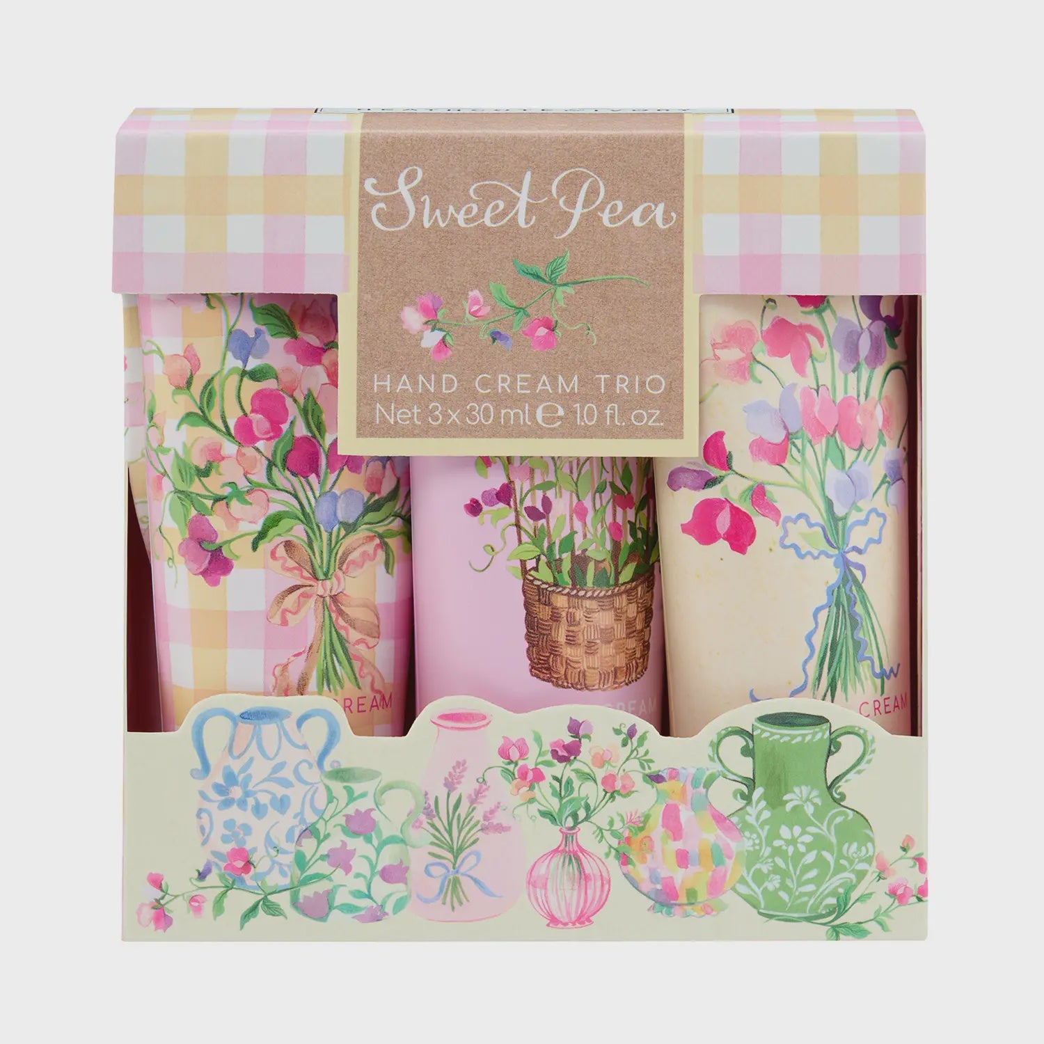 Heathcote & Ivory Sweet Pea Hand Cream Trio
